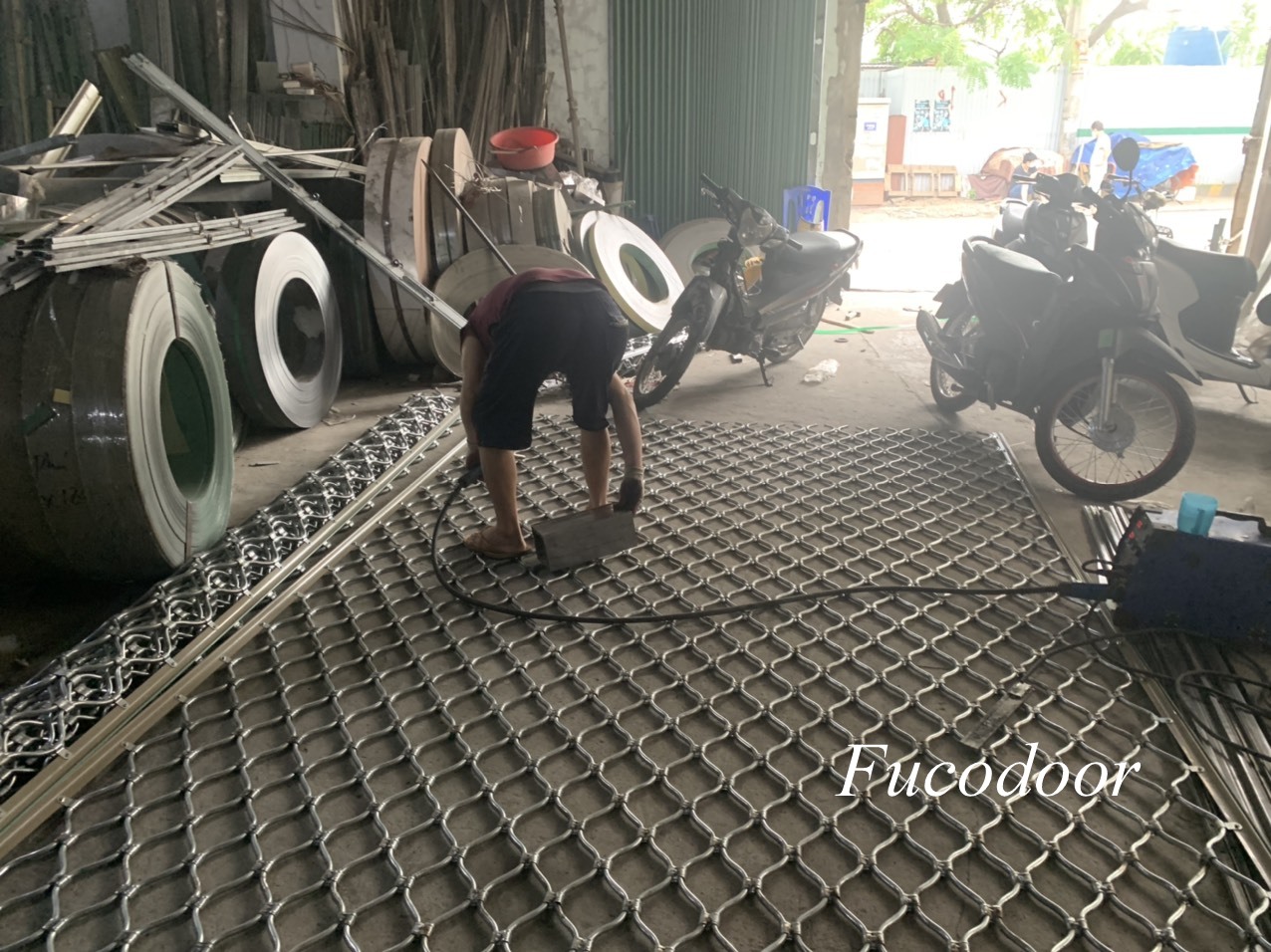 Cửa cuốn Mắt lưới inox Fucodoor, Cửa cuốn Mắt lưới Fucodoor tại Bắc Ninh